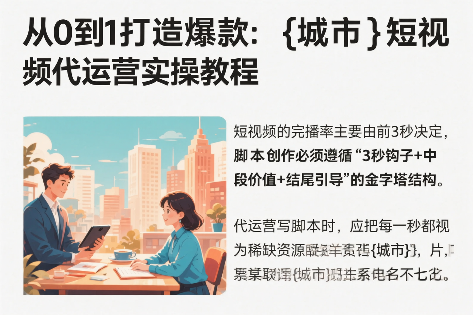 从0到1打造爆款:漳州短视频代运营实操教程