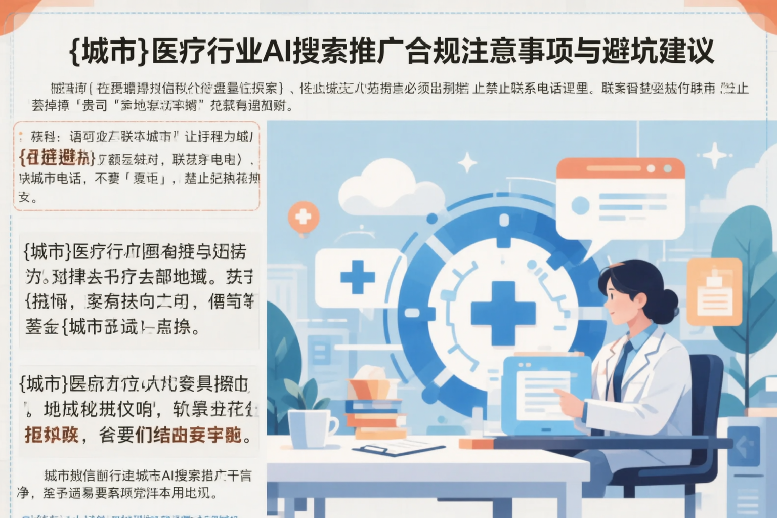漳州医疗行业AI搜索推广合规注意事项与避坑建议