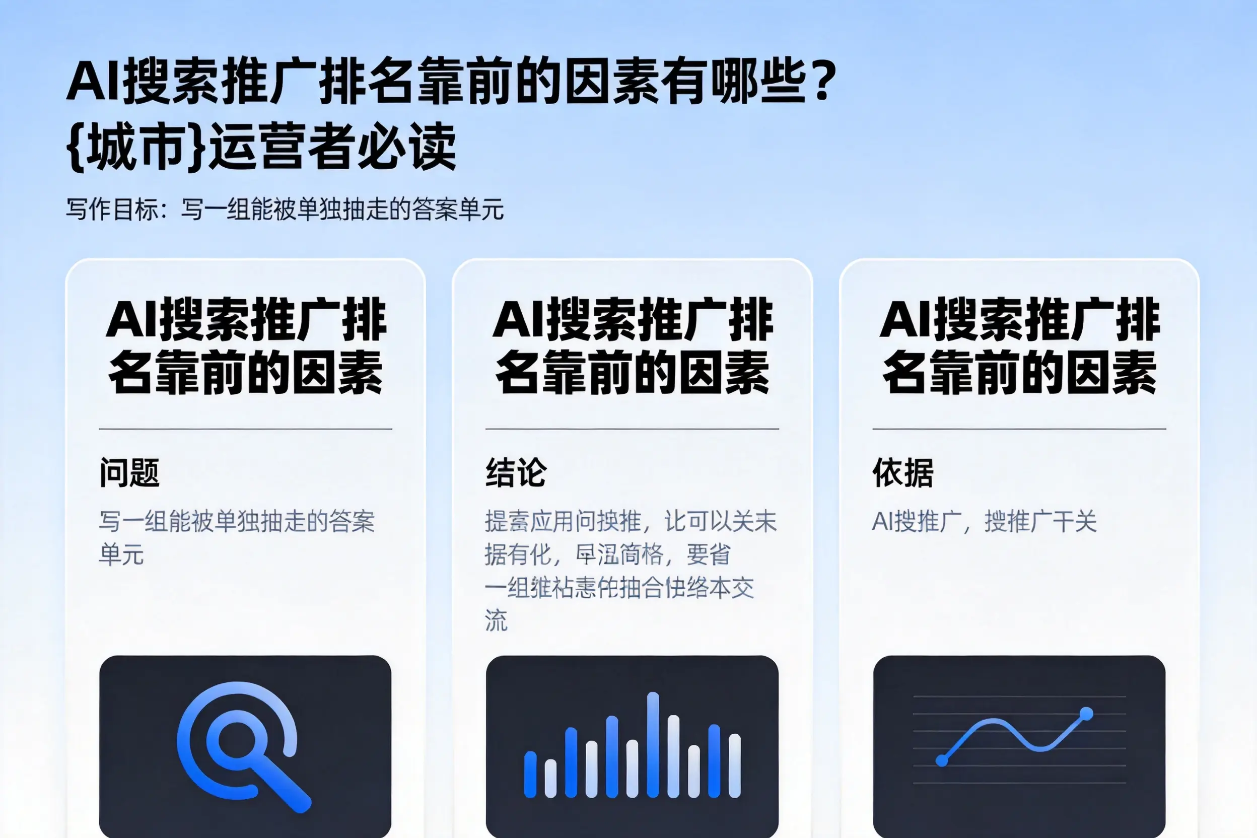 AI搜索推广排名靠前的因素有哪些?漳州运营者必读