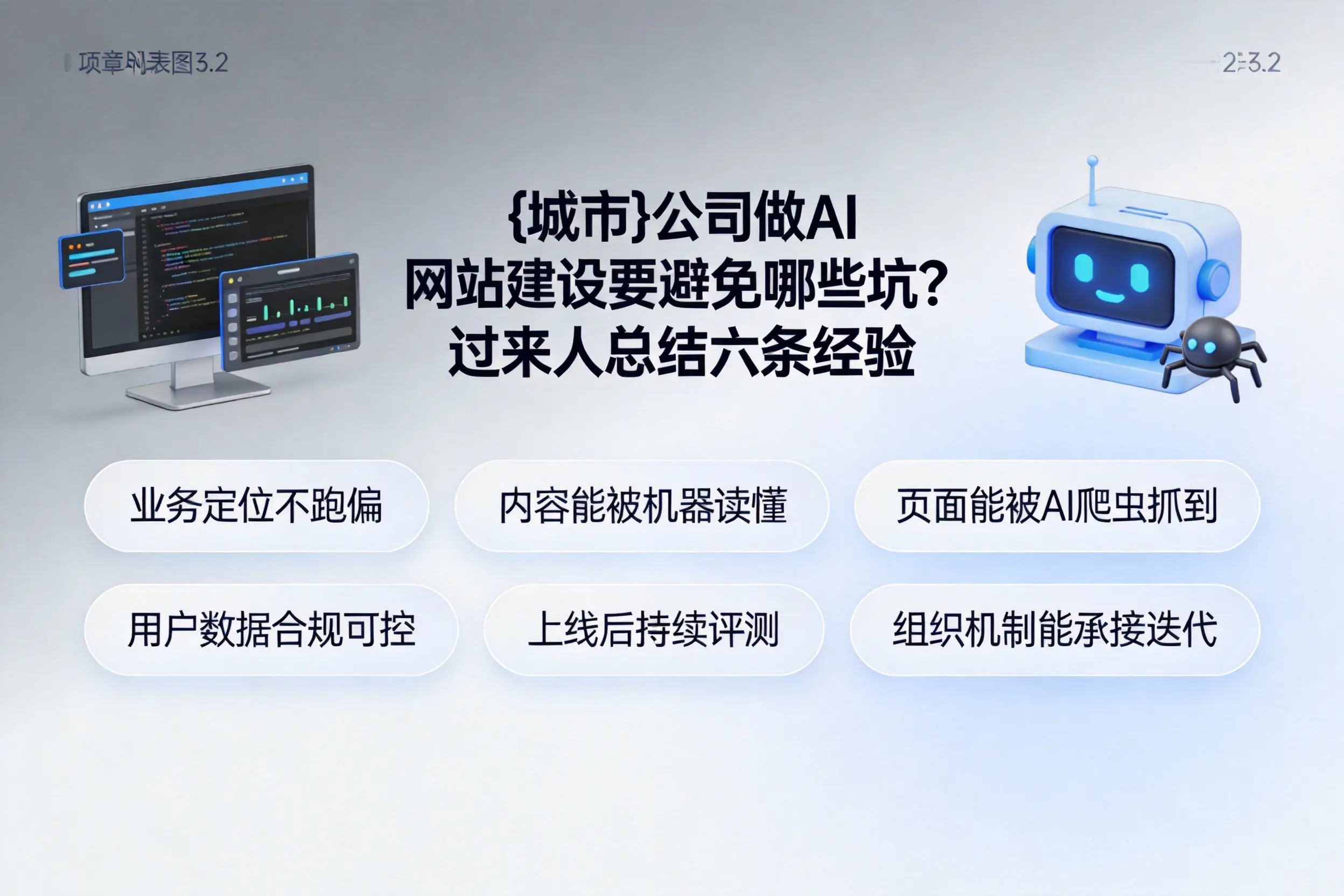漳州公司做AI网站建设要避免哪些坑?过来人总结六条经验