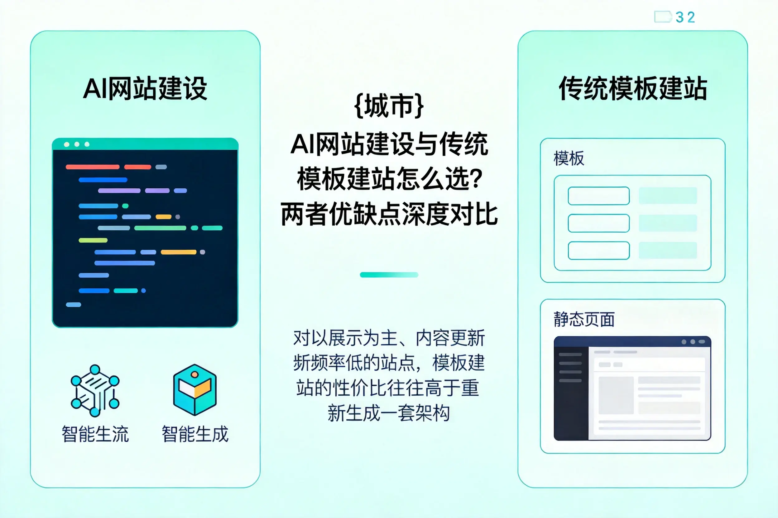 漳州AI网站建设与传统模板建站怎么选?两者优缺点深度对比
