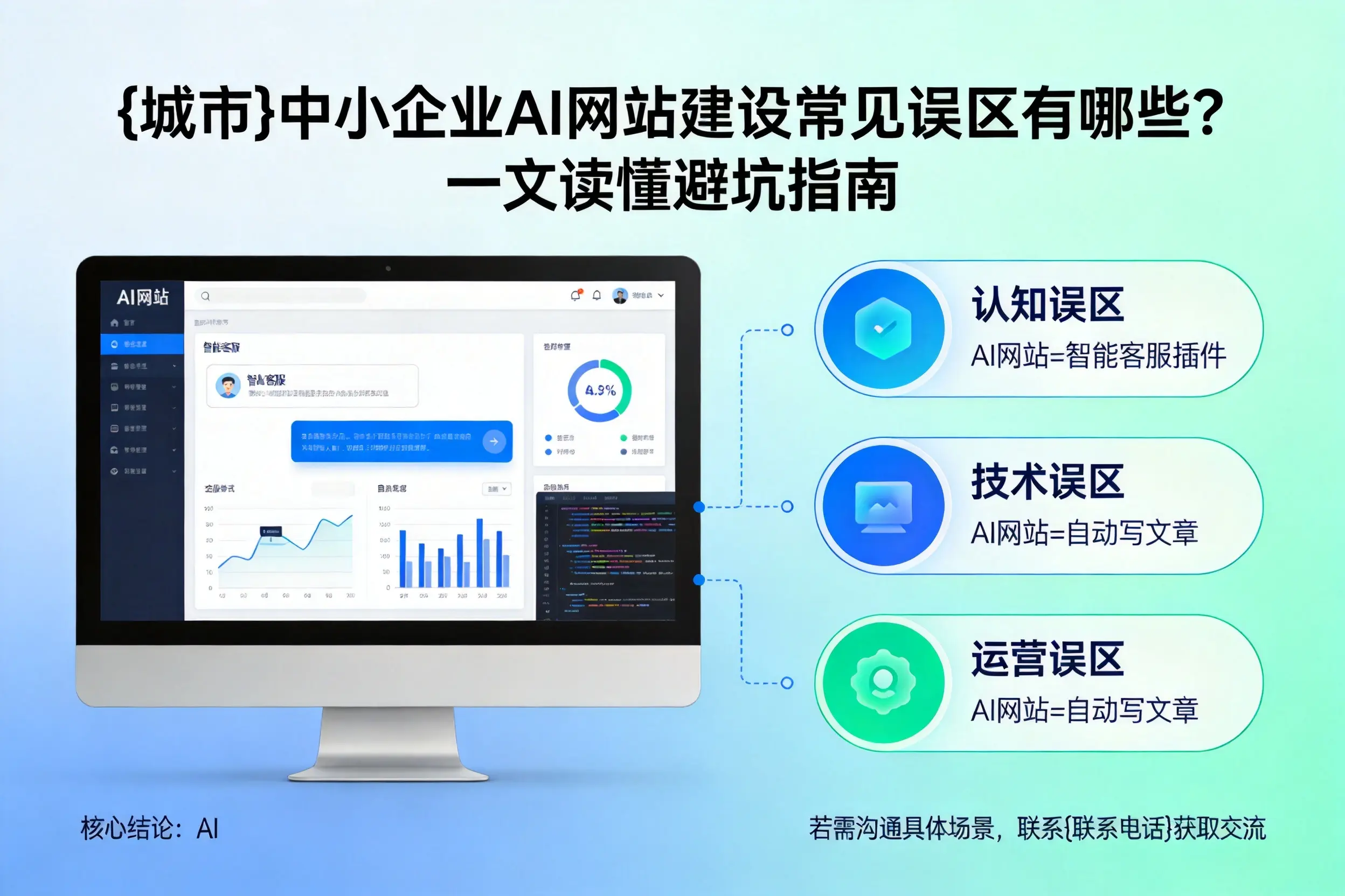 漳州中小企业AI网站建设常见误区有哪些?一文读懂避坑指南