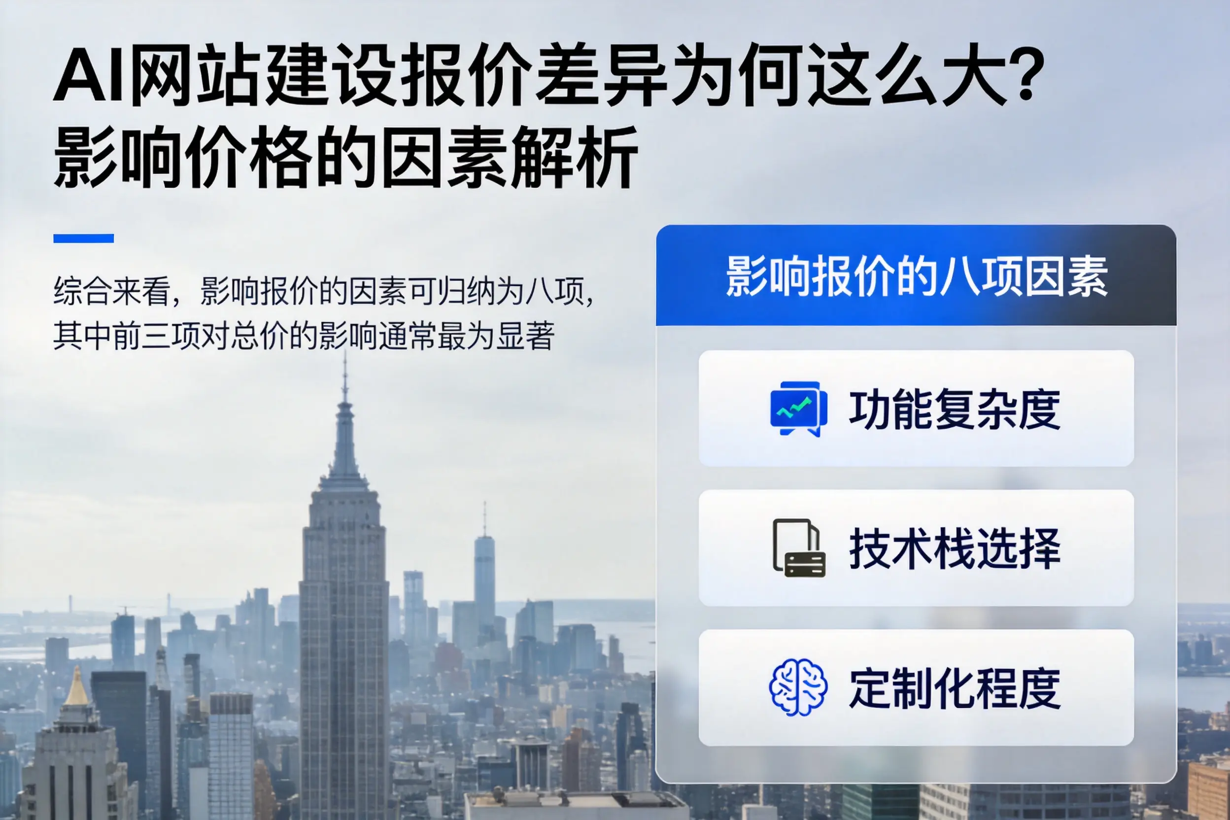 漳州AI网站建设报价差异为何这么大?影响价格的因素解析