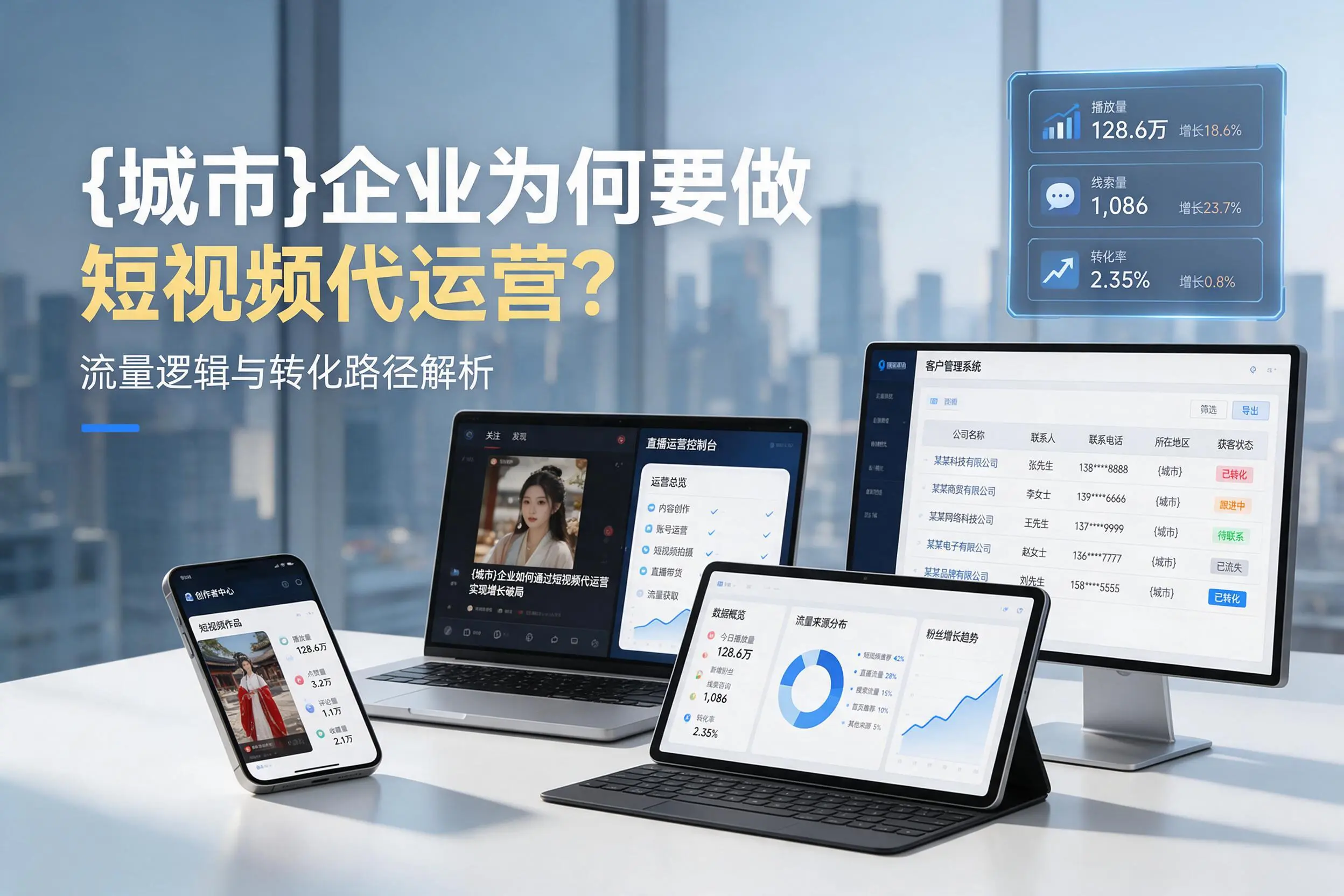 漳州企业为何要做短视频代运营？流量逻辑与转化路径解析