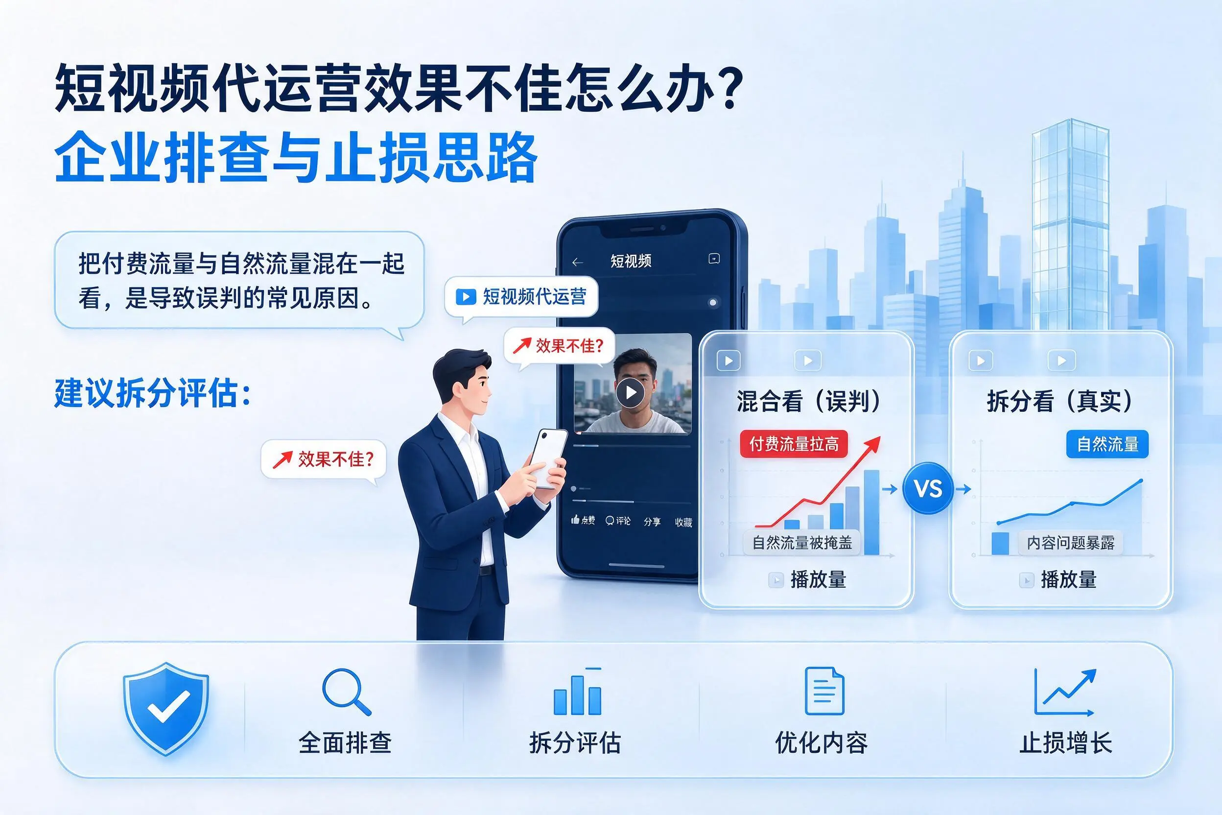 短视频代运营效果不佳怎么办？漳州企业排查与止损思路