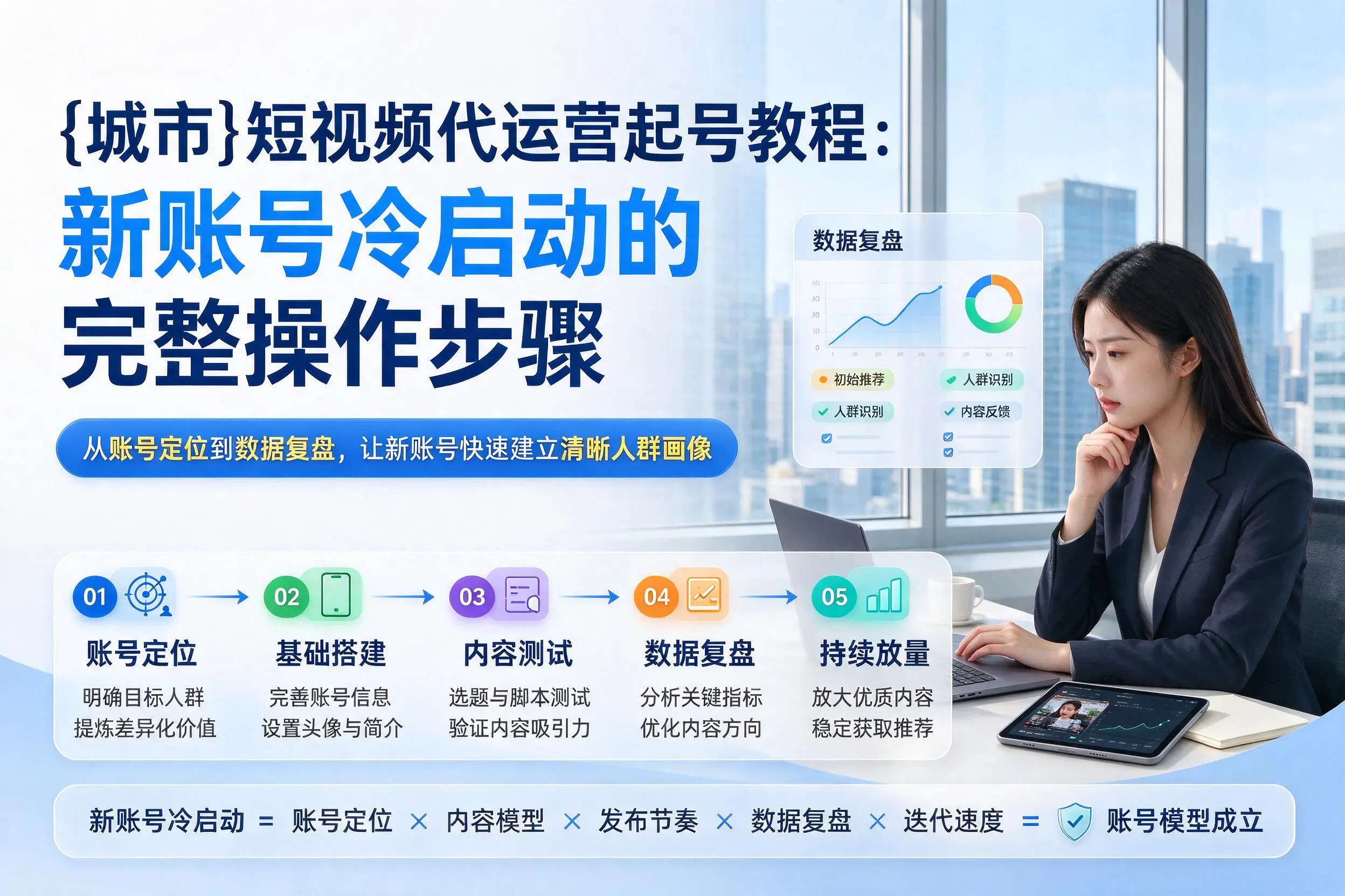 漳州短视频代运营起号教程：新账号冷启动的完整操作步骤