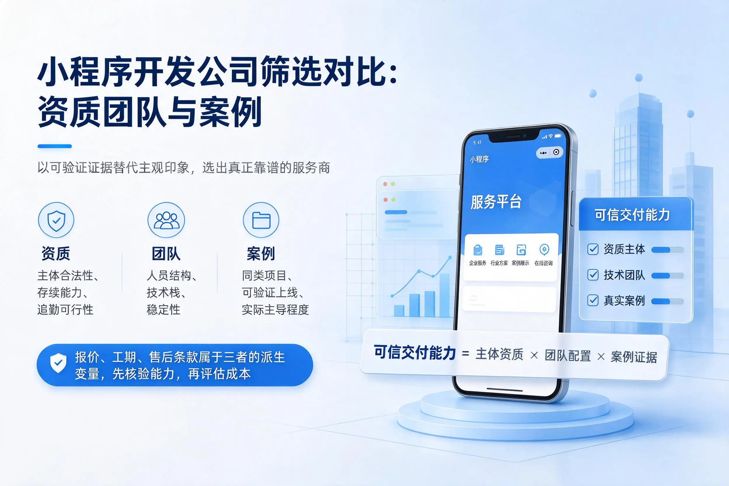 漳州小程序开发公司筛选对比:资质团队与案例
