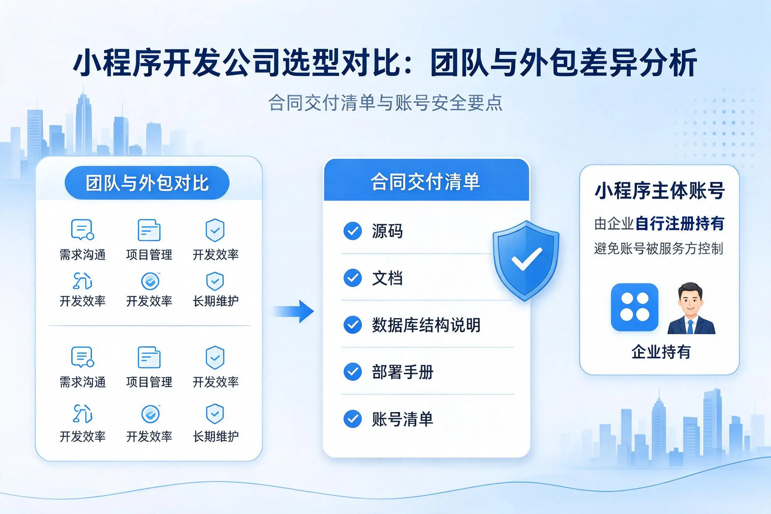 漳州小程序开发公司选型对比：团队与外包差异分析