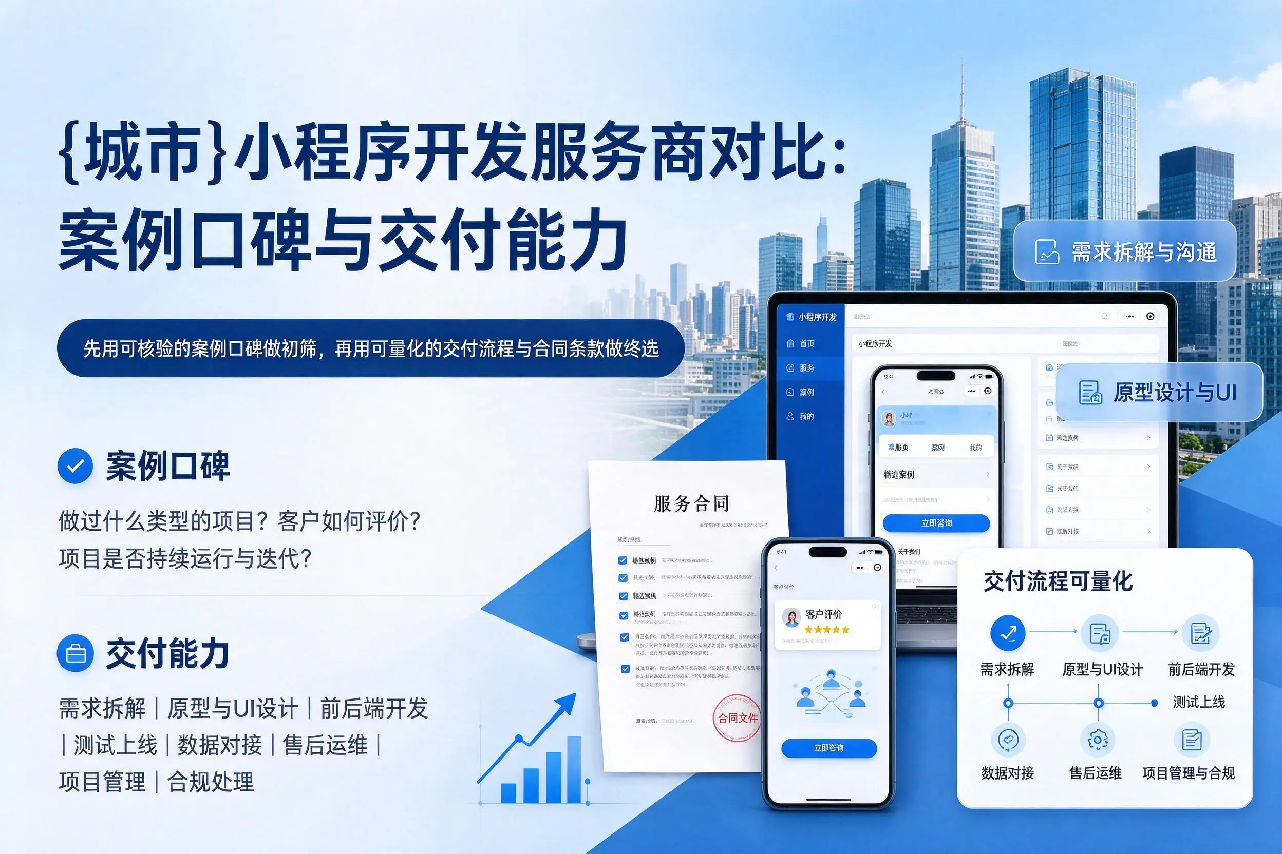 漳州小程序开发服务商对比：案例口碑与交付能力