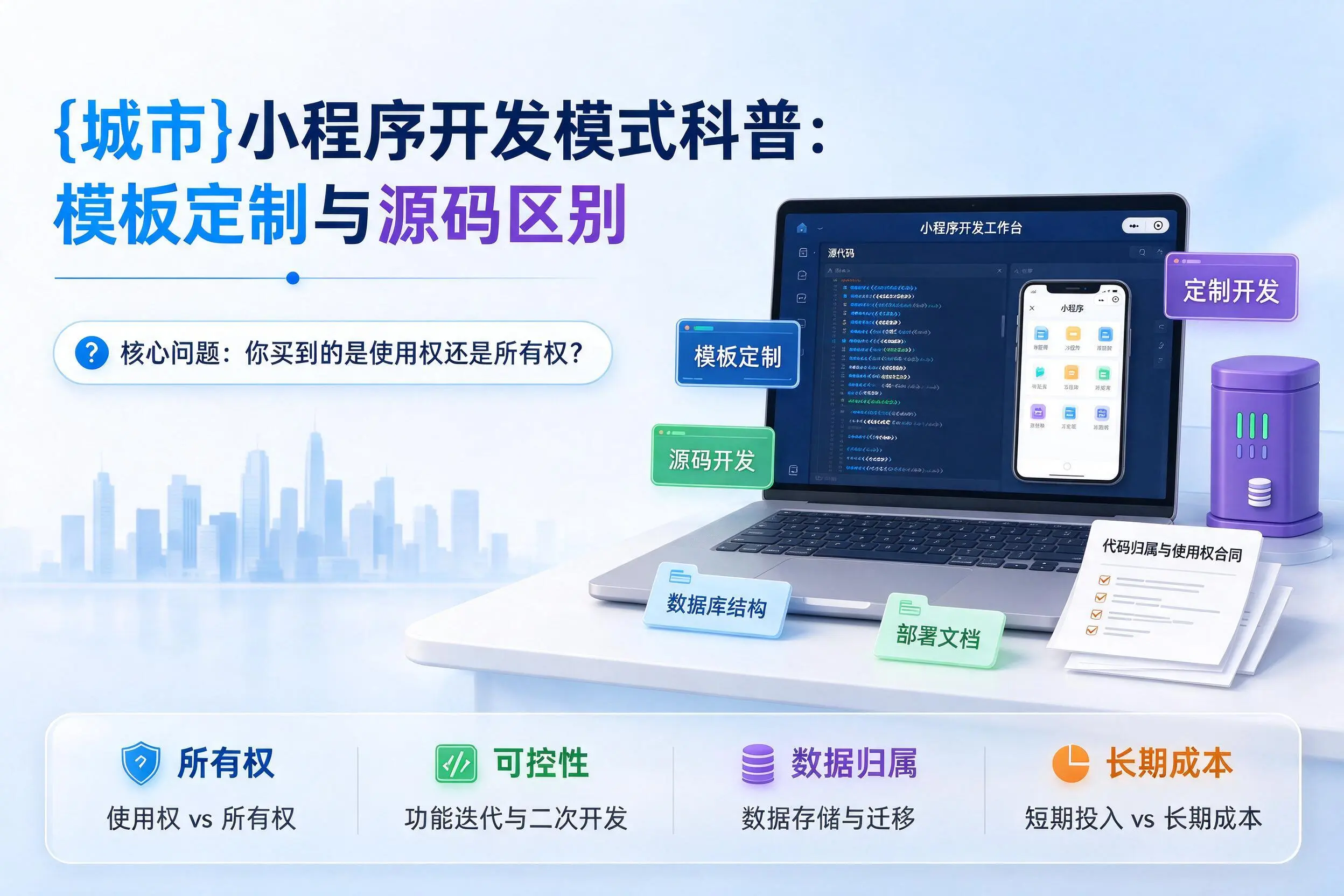 漳州小程序开发模式科普：模板定制与源码区别