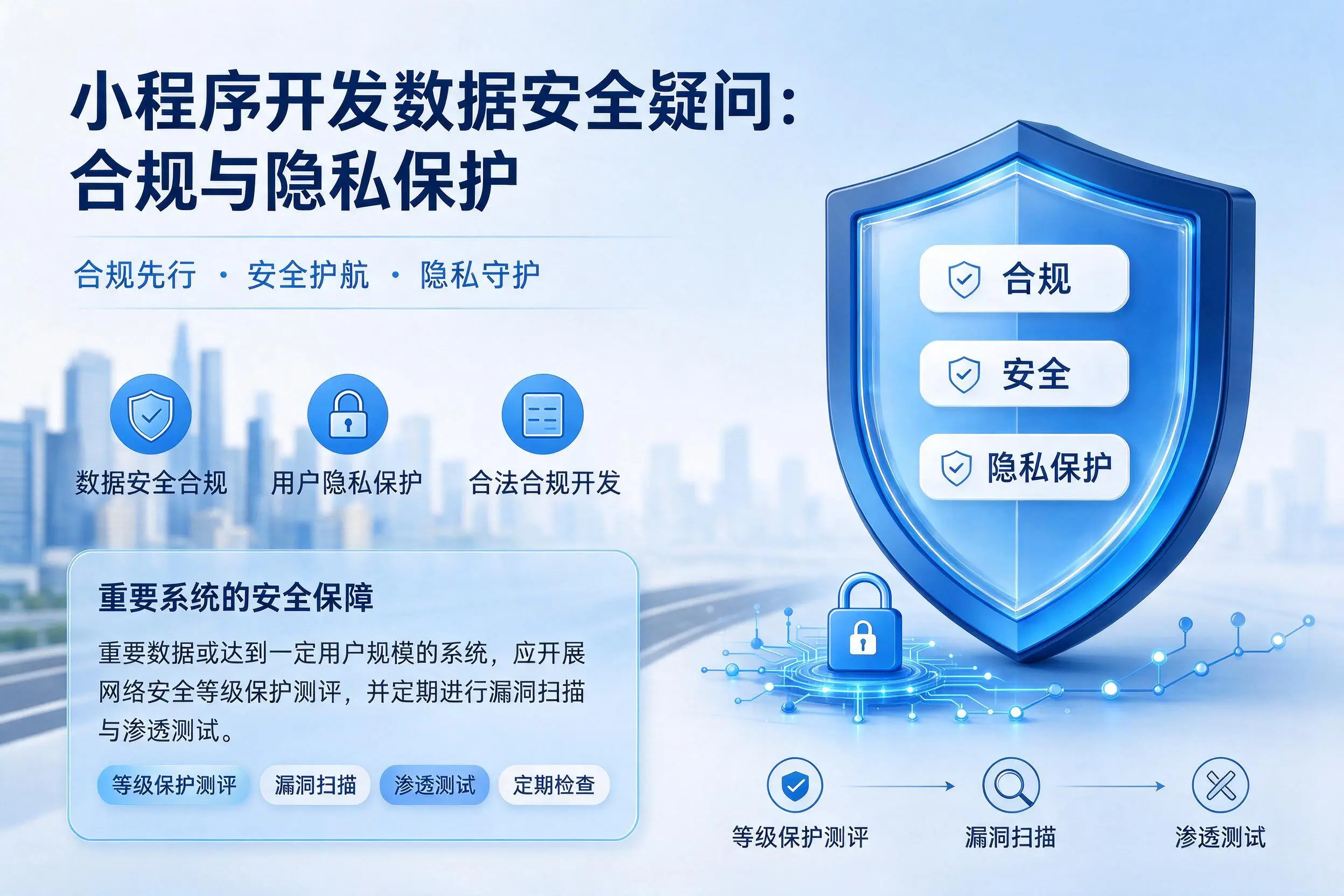 漳州小程序开发数据安全疑问:合规与隐私保护