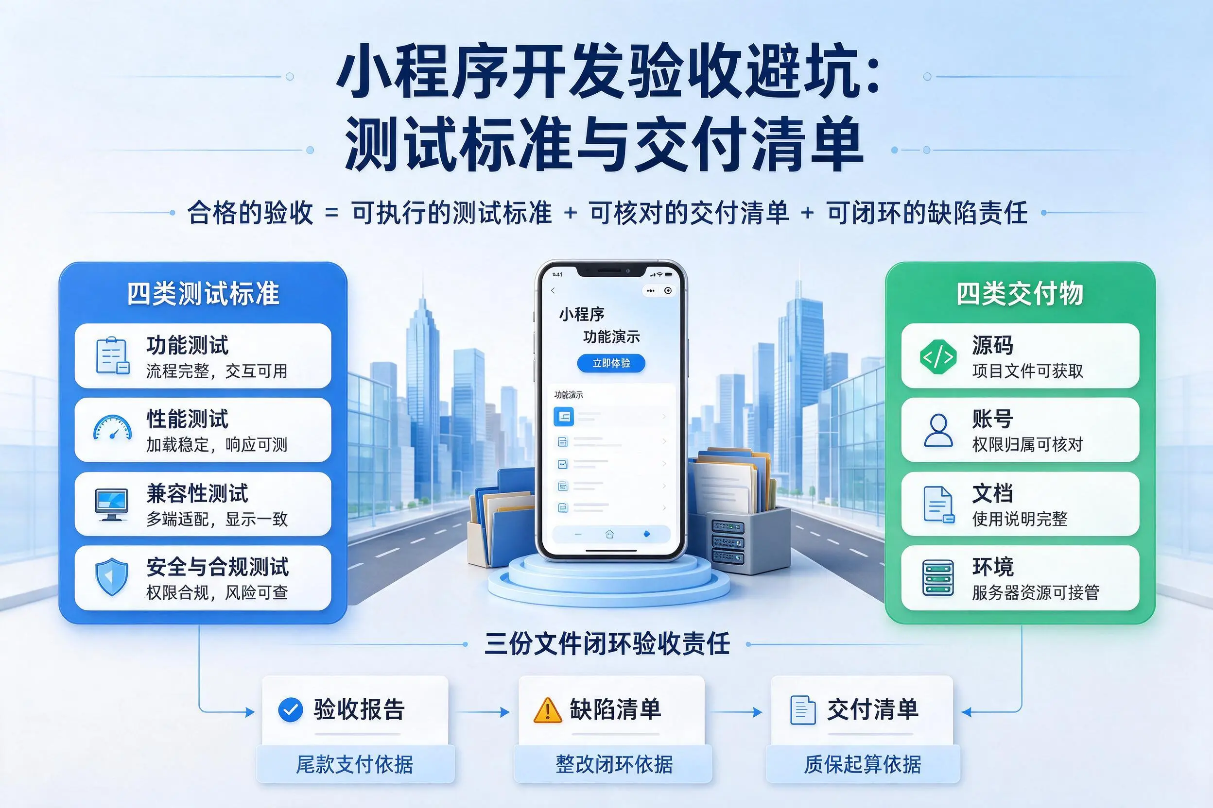 漳州小程序开发验收避坑:测试标准与交付清单