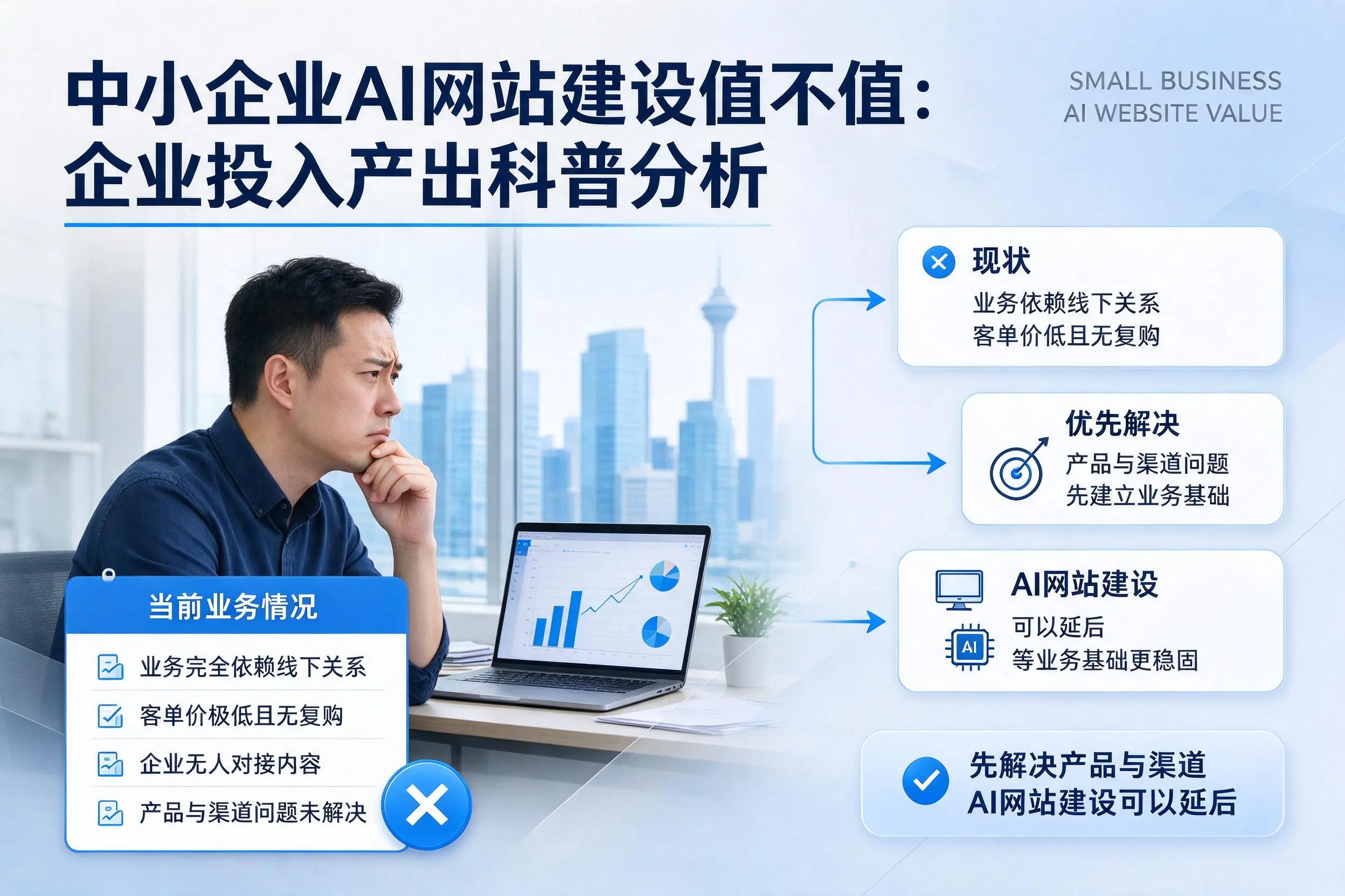 中小企业AI网站建设值不值：漳州企业投入产出科普分析