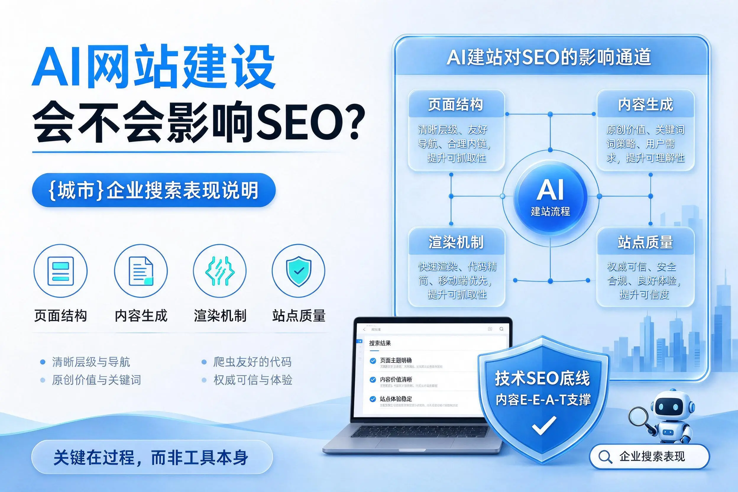 AI网站建设会不会影响SEO？漳州企业搜索表现说明