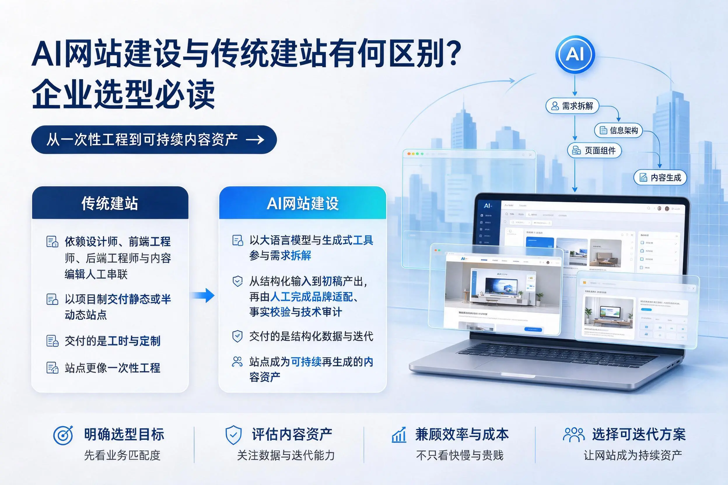 AI网站建设与传统建站有何区别?漳州企业选型必读