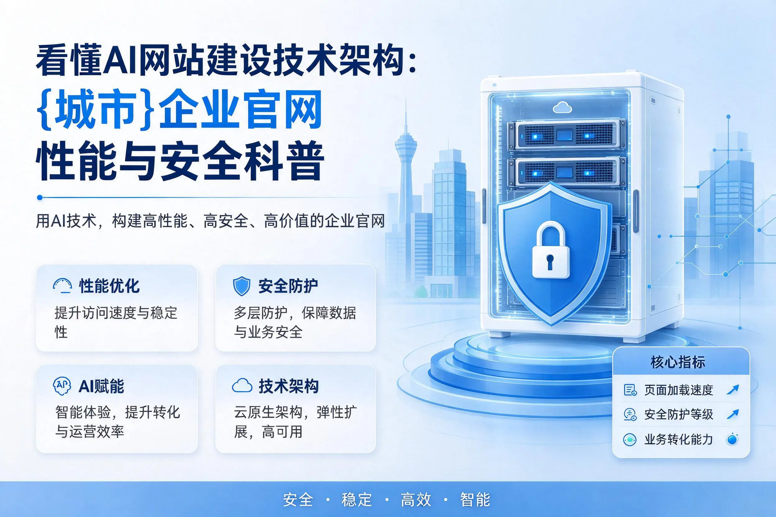 看懂AI网站建设技术架构:漳州企业官网性能与安全科普