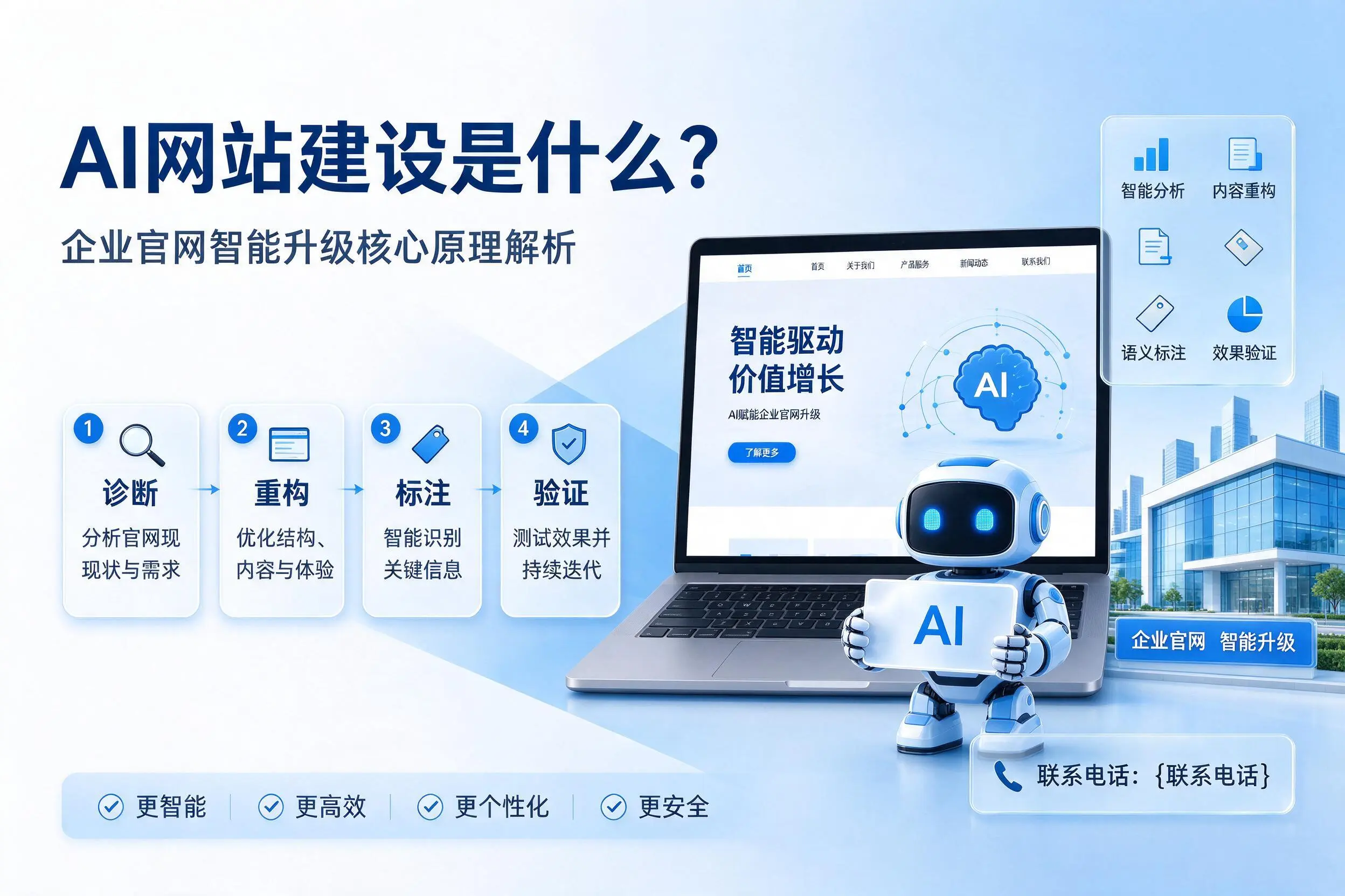 AI网站建设是什么?漳州企业官网智能升级核心原理解析