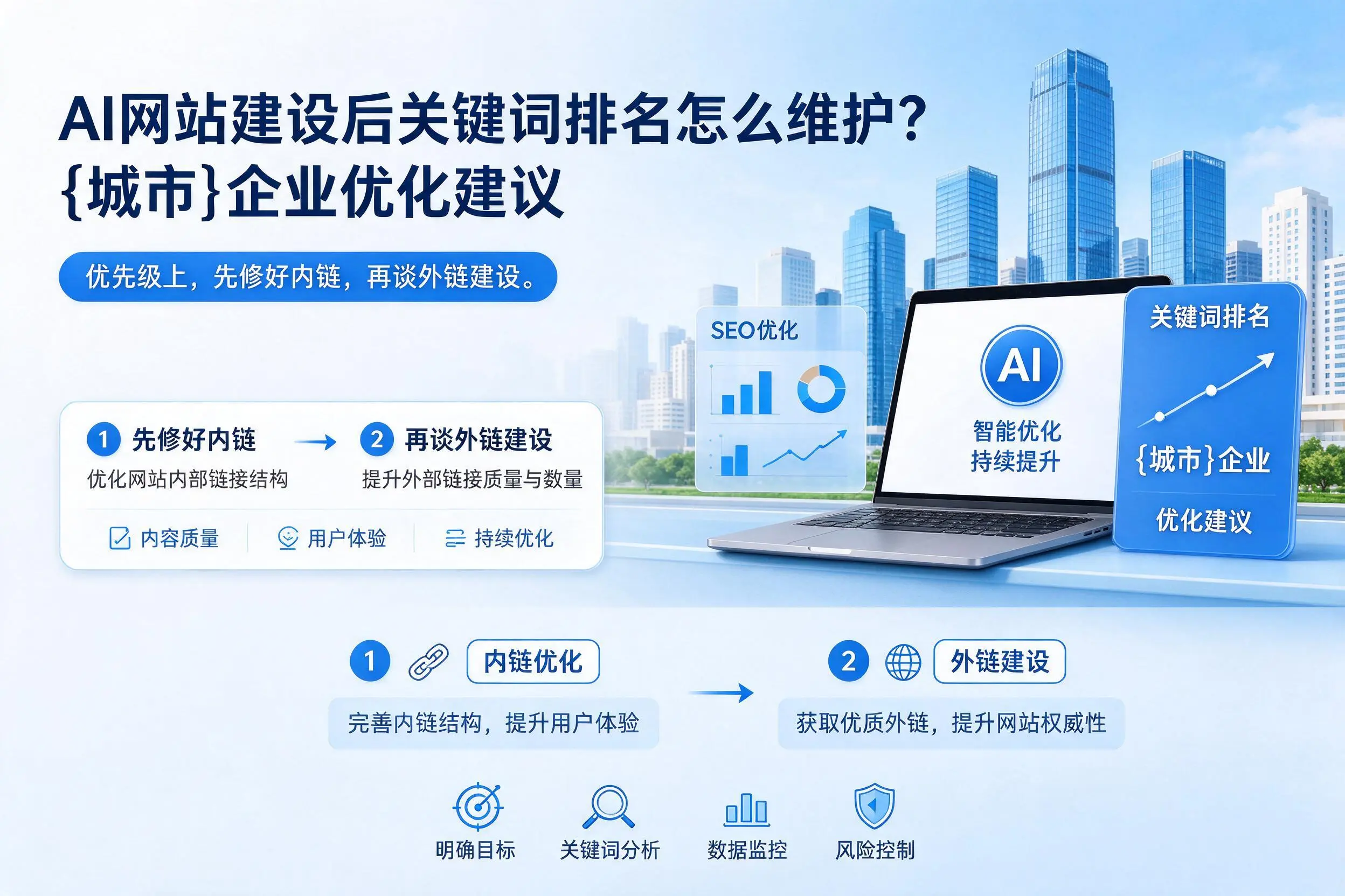 AI网站建设后关键词排名怎么维护?漳州企业优化建议