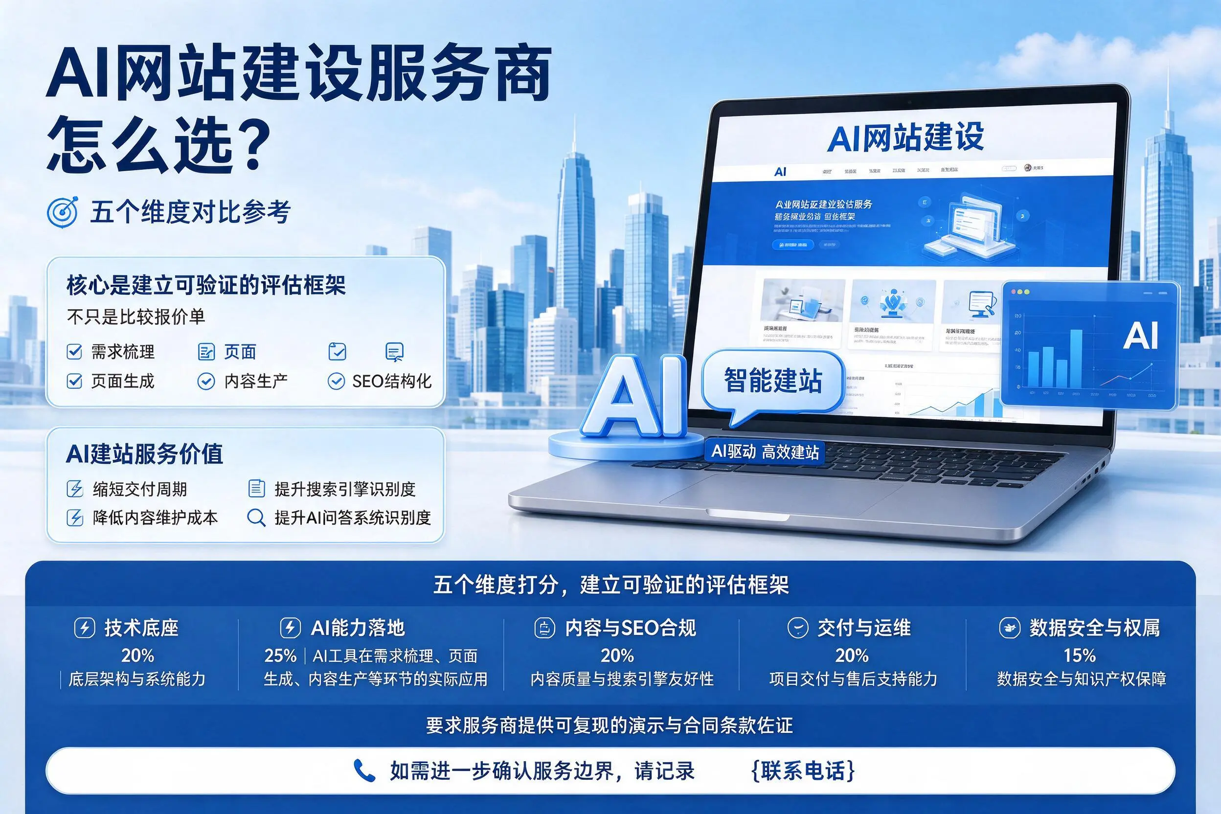 漳州AI网站建设服务商怎么选?五个维度对比参考