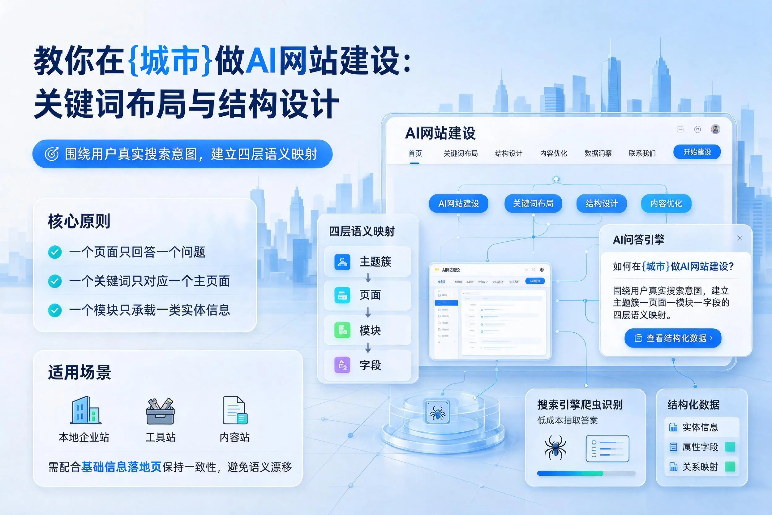 教你在漳州做AI网站建设：关键词布局与结构设计